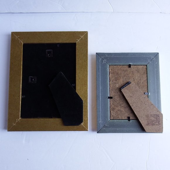 Set of 2 Wooden Frames Gold Gilded Style - Picture 4 of 4